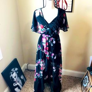 Tobi High Low Floral Dress